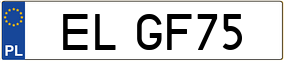 Truck License Plate